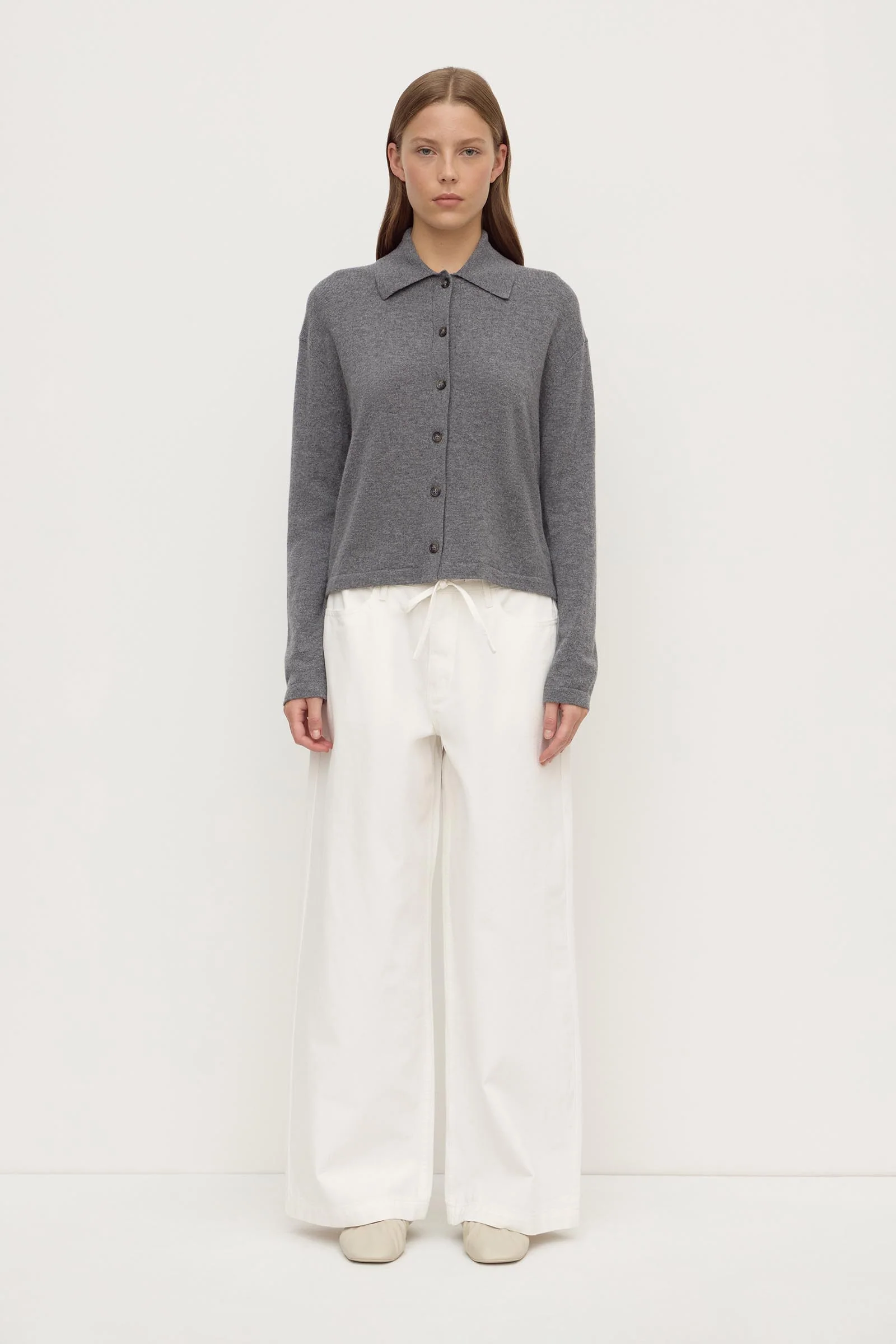 Wool Cashmere Knit Cardigan - Image 3